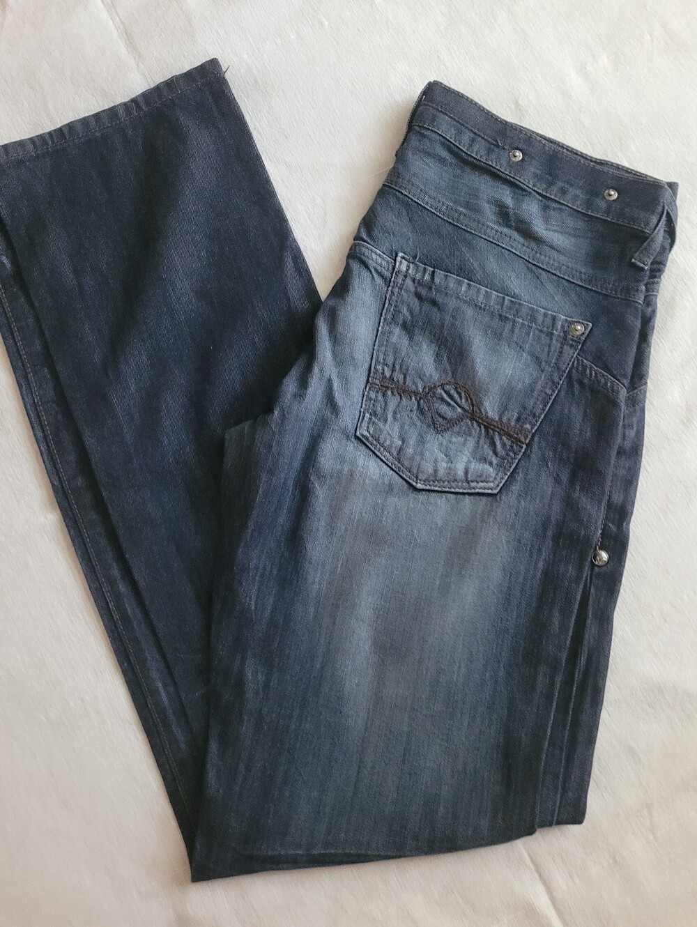G by Guess Men's Calan Low Straight Jeans